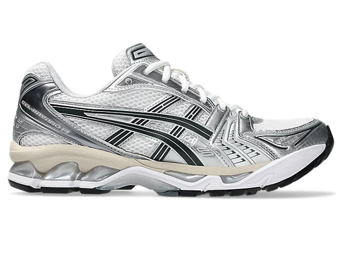 ASICS GEL KAYANO 14 WHITE PURE SILVER BLACK