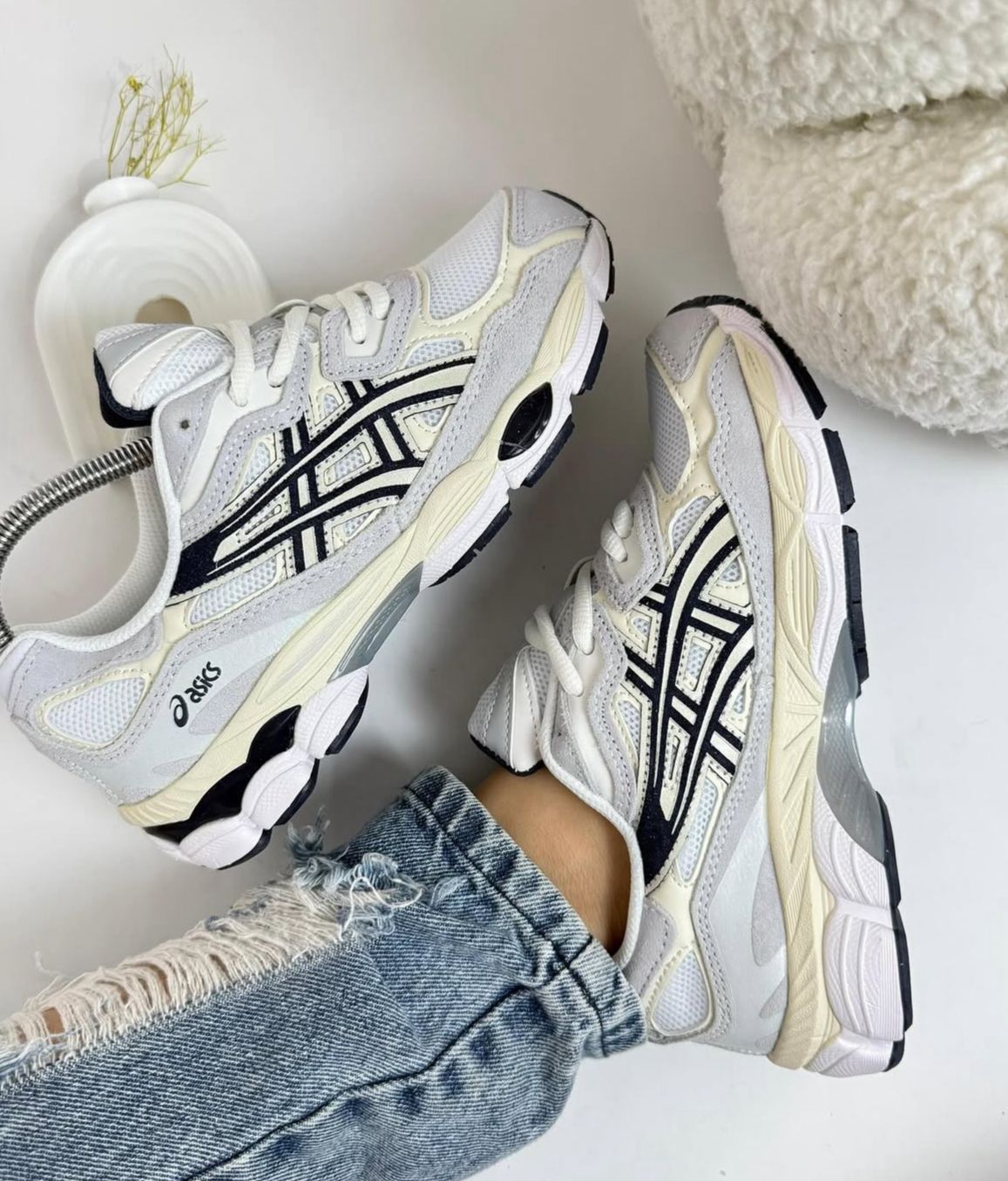 ASICS GEL 1130 BLACK SILVER BLANCO NEGRO