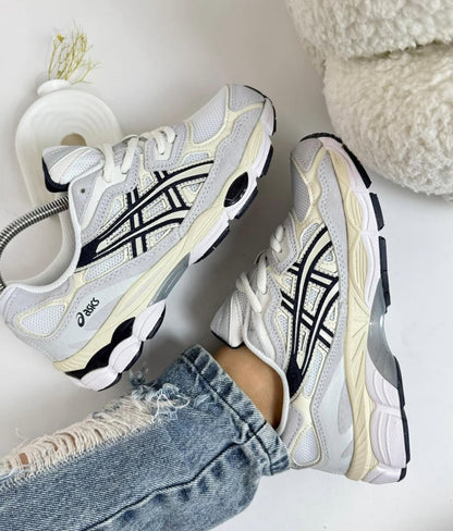 ASICS GEL 1130 BLACK SILVER BLANCO NEGRO