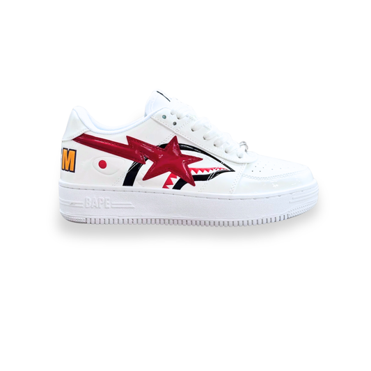 BAPE STA BLANCO LOW SHARK